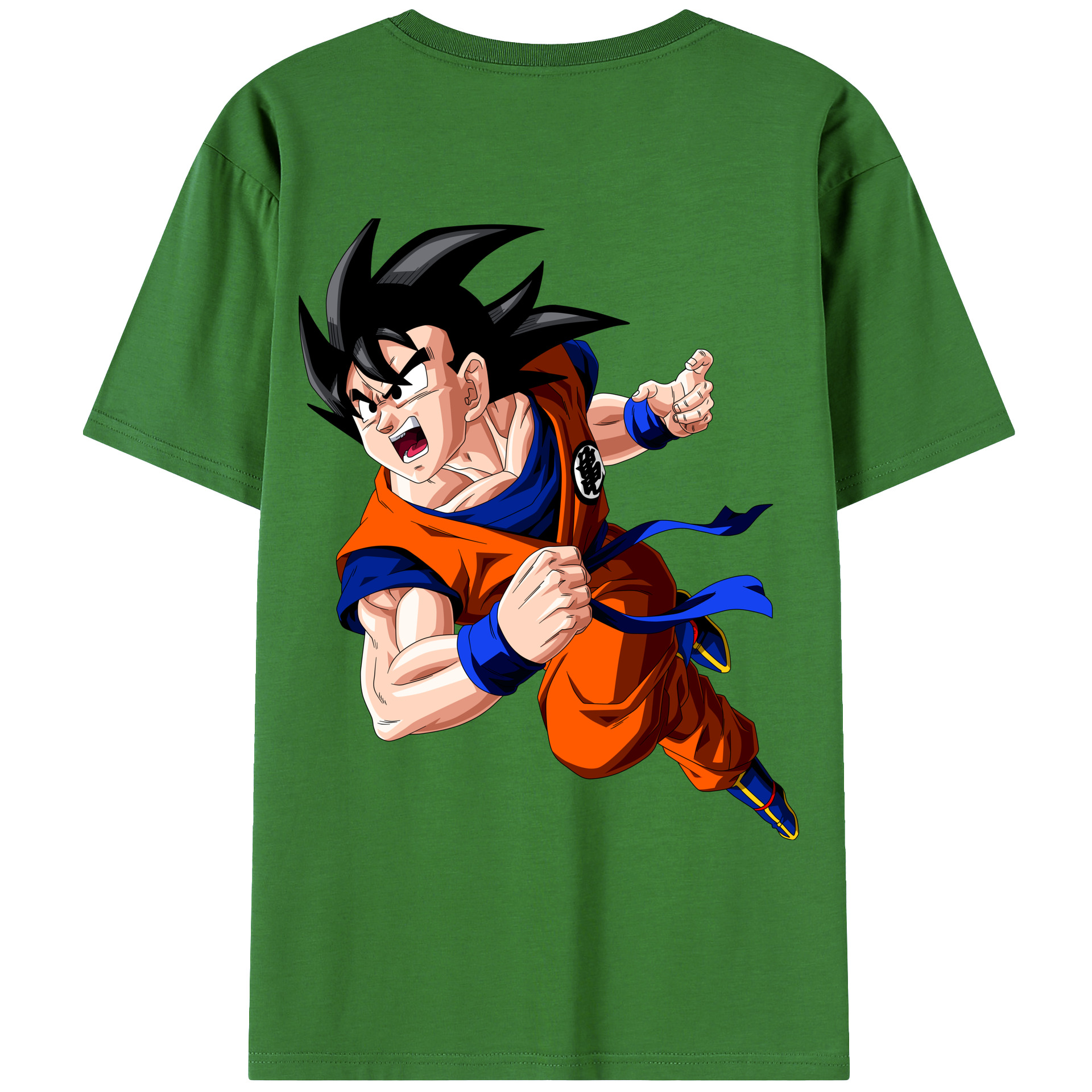 （画像用） ドラゴンボール 孫悟空（そん ごくう）Son Goku カカロット DRAGON BALL Kakarotto レディース半袖Tシャツ(バックプリント)